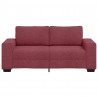Sofa 2-osobowa, winna czerwień, 180x77x82 cm, tkaniną