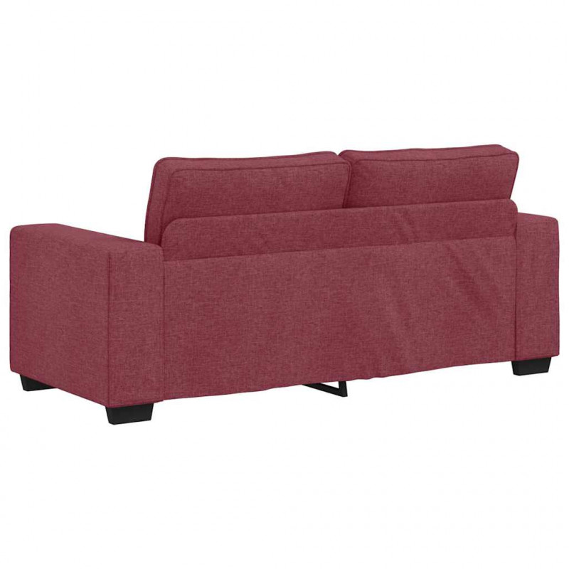 Sofa 2-osobowa, winna czerwień, 180x77x82 cm, tkaniną