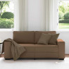 Sofa 2-osobowa, brązowa, 180x77x82 cm, tkaniną