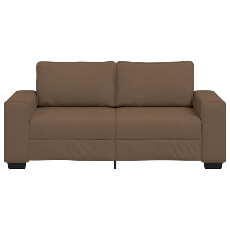 Sofa 2-osobowa, brązowa, 180x77x82 cm, tkaniną