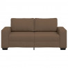 Sofa 2-osobowa, brązowa, 180x77x82 cm, tkaniną