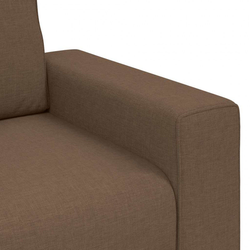 Sofa 2-osobowa, brązowa, 180x77x82 cm, tkaniną
