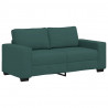 Sofa 2-osobowa, ciemnozielona, 180x77x82 cm, tkaniną