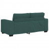 Sofa 2-osobowa, ciemnozielona, 180x77x82 cm, tkaniną