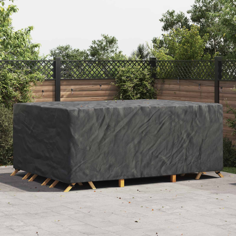 Pokrowiec na meble Gładki Czarny 280 x 204 x 106 cm 420D