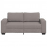 Sofa 2-osobowa, kolor taupe, 180x77x82 cm, tkaniną