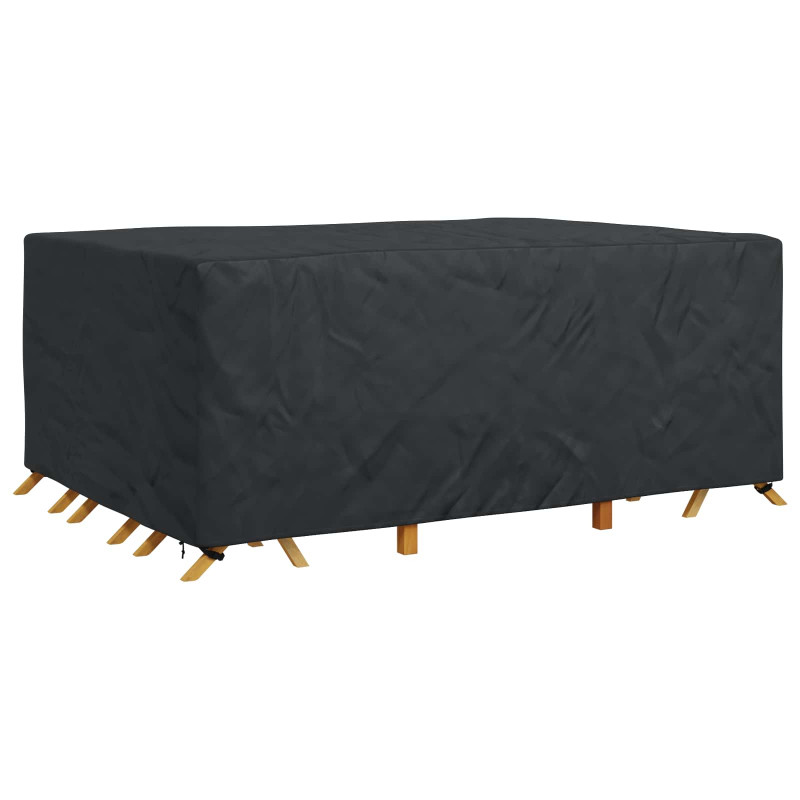 Pokrowiec na meble Gładki Czarny 280 x 204 x 106 cm 420D