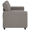 Sofa 2-osobowa, kolor taupe, 180x77x82 cm, tkaniną