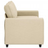 Sofa 2-osobowa, kremowa, 180x77x82 cm, tkaniną