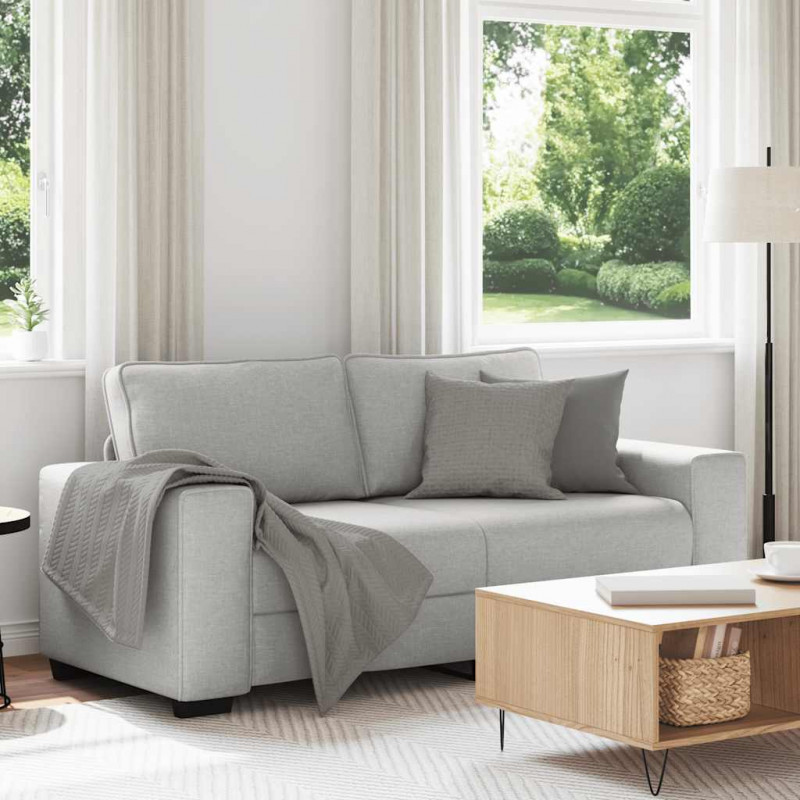 Sofa 2-osobowa, szara chmurowy, 180x77x82 cm, tkaniną