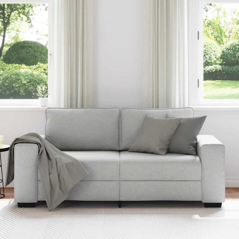 Sofa 2-osobowa, szara chmurowy, 180x77x82 cm, tkaniną