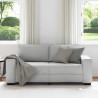 Sofa 2-osobowa, szara chmurowy, 180x77x82 cm, tkaniną