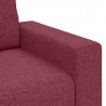 Sofa 3-osobowa, winna czerwień, 220x77x82 cm, tkaniną