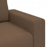 Sofa 3-osobowa, brązowa, 220x77x82 cm, tkaniną