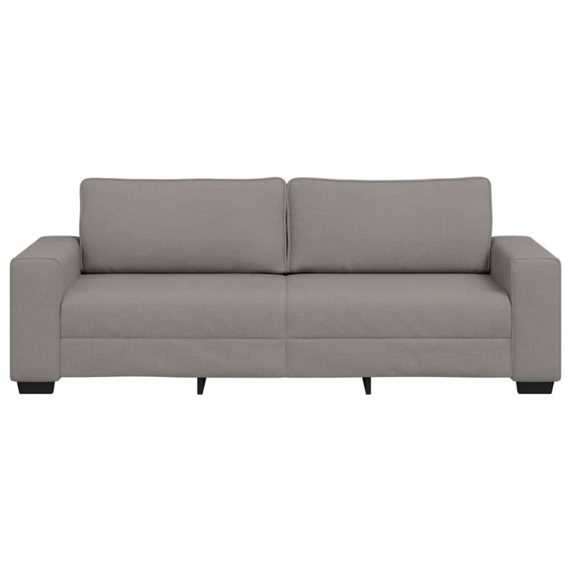 Sofa 3-osobowa, kolor taupe, 220x77x82 cm, tkaniną