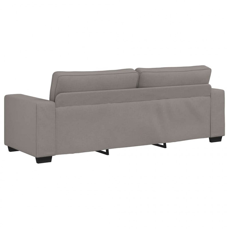 Sofa 3-osobowa, kolor taupe, 220x77x82 cm, tkaniną