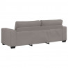 Sofa 3-osobowa, kolor taupe, 220x77x82 cm, tkaniną