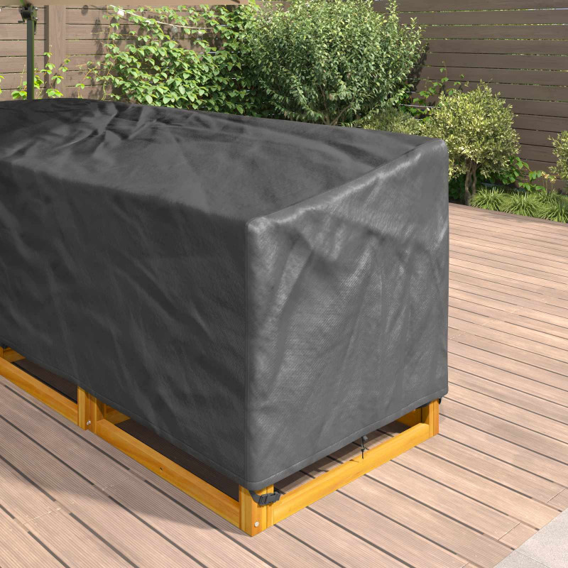 Pokrowiec na meble Czarny 235 x 235 x 85 cm Tkanina Oxford 210D