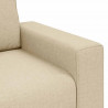 Sofa 3-osobowa, kremowa, 220x77x82 cm, tkaniną