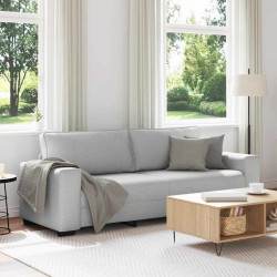 Sofa 3-osobowa, szara chmurowy, 220x77x82 cm, tkaniną
