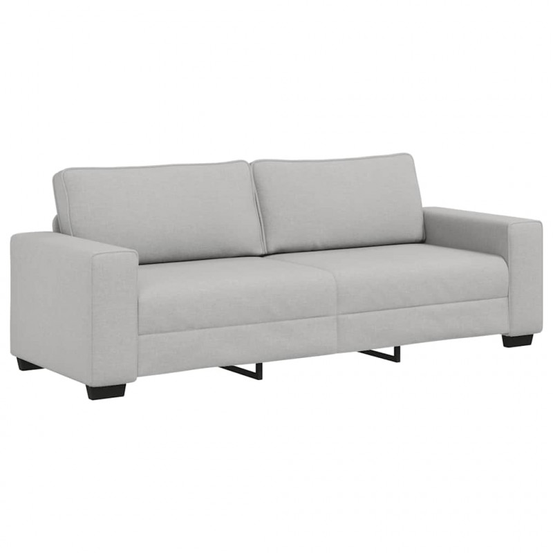 Sofa 3-osobowa, szara chmurowy, 220x77x82 cm, tkaniną
