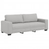 Sofa 3-osobowa, szara chmurowy, 220x77x82 cm, tkaniną