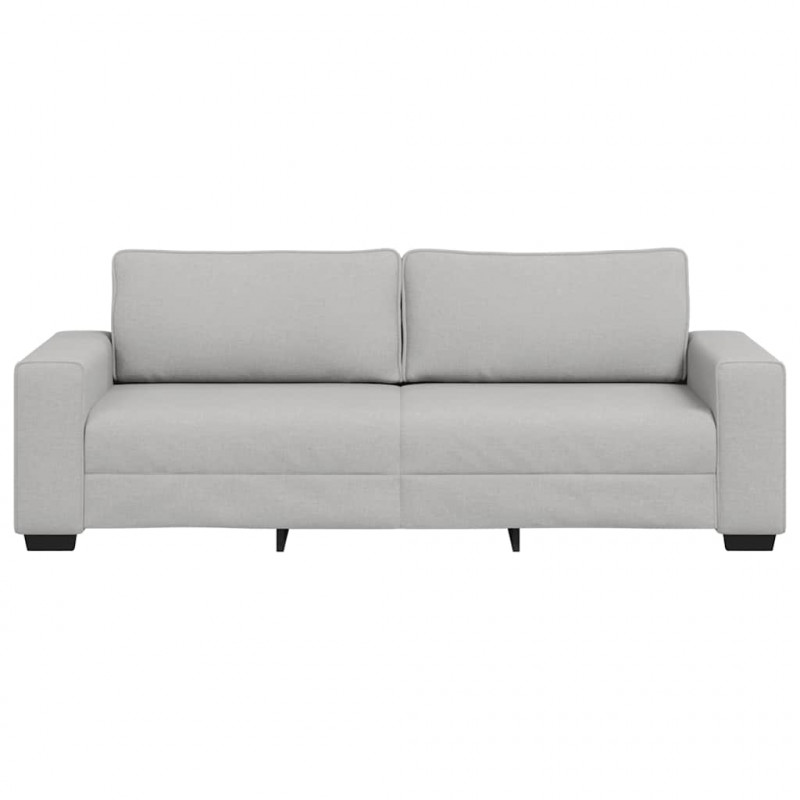 Sofa 3-osobowa, szara chmurowy, 220x77x82 cm, tkaniną
