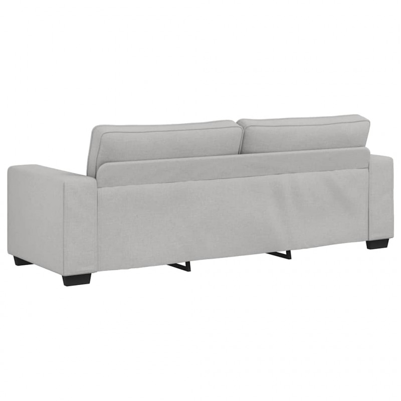Sofa 3-osobowa, szara chmurowy, 220x77x82 cm, tkaniną
