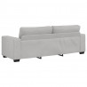Sofa 3-osobowa, szara chmurowy, 220x77x82 cm, tkaniną