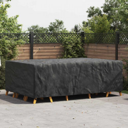 Pokrowiec na meble Gładki Czarny 300 x 200 x 90 cm 420D