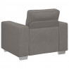 Sofa Fotel Jasnoszary 100x77x82 cm Tkanina sztruksowa