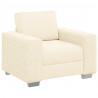 Sofa Fotel Kremowy 100x77x82 cm Tkanina Kordowa