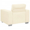Sofa Fotel Kremowy 100x77x82 cm Tkanina Kordowa
