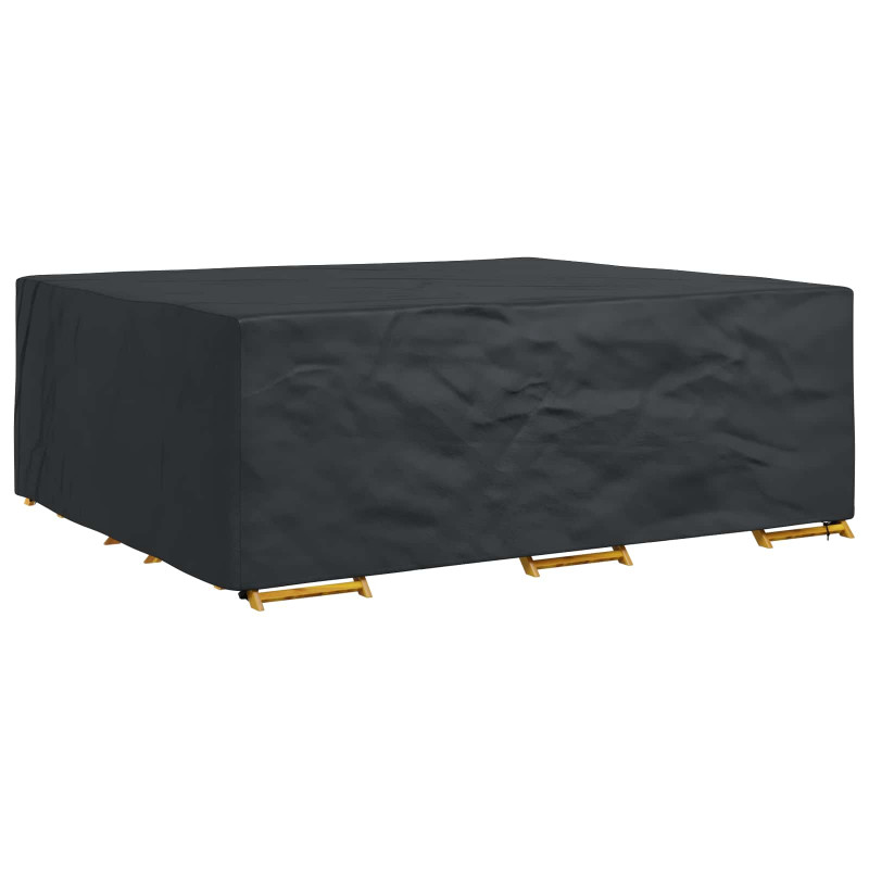 Pokrowiec na meble Gładki Czarny 300 x 250 x 70 cm 210D
