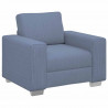 Sofa Fotel Niebieski 100x77x82 cm Tkanina Corduroy
