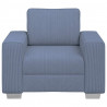 Sofa Fotel Niebieski 100x77x82 cm Tkanina Corduroy