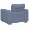Sofa Fotel Niebieski 100x77x82 cm Tkanina Corduroy