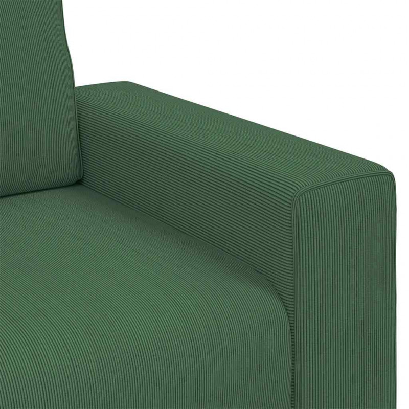 Sofa Fotel ciemnozielona 100x77x82 cm Tkanina Corduroy
