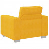 Sofa Fotel Jasnożółty 100x77x82 cm Tkanina Corduroy