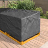 Pokrowiec na meble Czarny 270 x 270 x 80 cm Tkanina Oxford 420D