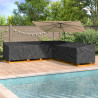 Pokrowiec na meble Czarny 300 x 300 x 80 cm Tkanina Oxford 210D