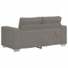 Sofa dwuosobowa jasnoszara 160x77x82 cm Tkanina sztruksowa