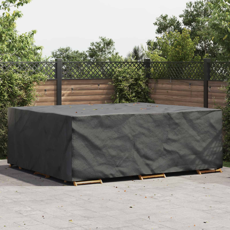 Pokrowiec na meble Gładki Czarny 300 x 250 x 100 cm 420D