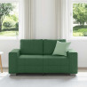 Sofa dwuosobowa ciemnozielona 160x77x82 cm Tkanina sztruksowa