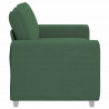 Sofa dwuosobowa ciemnozielona 160x77x82 cm Tkanina sztruksowa