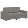Sofa dwuosobowa, jasnoszara, 180x77x82 cm, tkanina sztruksowa