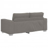 Sofa dwuosobowa, jasnoszara, 180x77x82 cm, tkanina sztruksowa