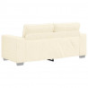 Sofa dwuosobowa, kremowa, 180x77x82 cm, tkanina sztruksowa
