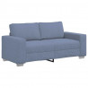 Sofa dwuosobowa, niebieska, 180x77x82 cm, tkanina sztruksowa