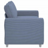 Sofa dwuosobowa, niebieska, 180x77x82 cm, tkanina sztruksowa